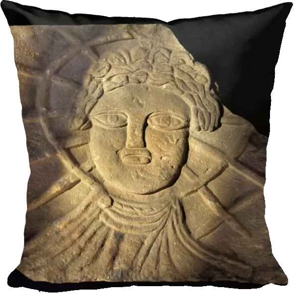 Stone carving of Sol N080063