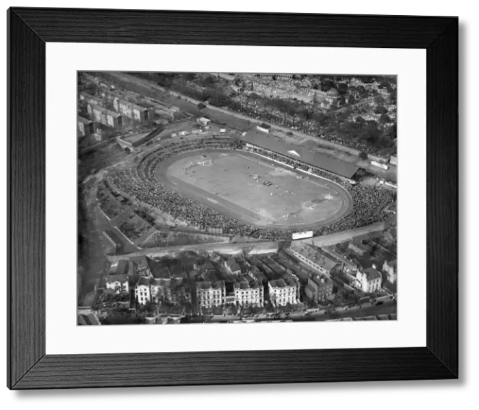 Framed Print : Print of Stamford Bridge Stadium, a 1929 aerial view Framed Print : Print of Stamford Bridge Stadium, a 1929 aerial view