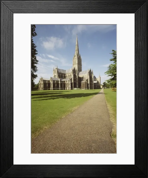 Framed Print : Salisbury Cathedral Print: A Medieval Landmark with England's Tallest Spire Framed Print : Salisbury Cathedral Print: A Medieval Landmark with England's Tallest Spire