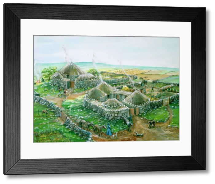 Framed Print : Chysauster Ancient Village Print Framed Print : Chysauster Ancient Village Print