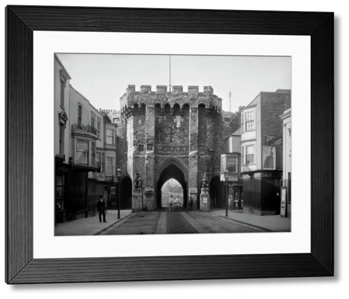 Framed Print : Print of Bargate, Southampton gatehouse Framed Print : Print of Bargate, Southampton gatehouse
