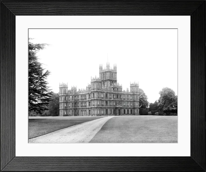 Framed Print : Highclere Castle Print, Photograph of the Elizabethan-style mansion Framed Print : Highclere Castle Print, Photograph of the Elizabethan-style mansion