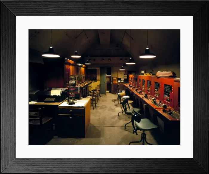 Framed Print : Dover Castle Wartime Tunnels Print: Reconstructed Telephone Exchange Framed Print : Dover Castle Wartime Tunnels Print: Reconstructed Telephone Exchange