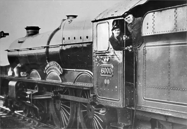 Driver and Fireman on King George Vs footplate, 1950