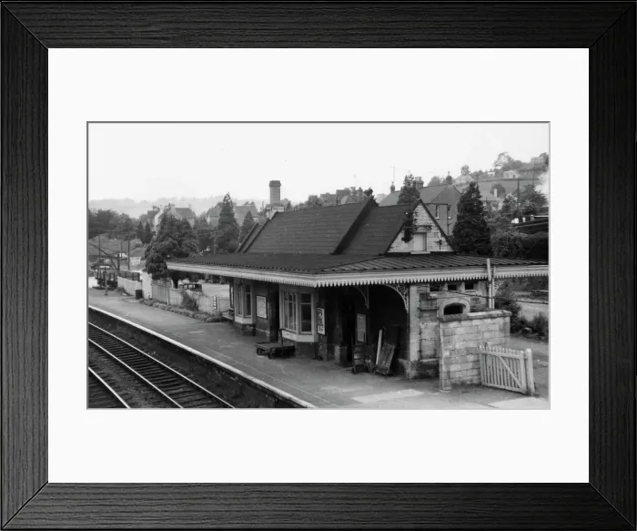 Framed Print : Brimscombe Station Print, Brunel Chalet Style, 1962 Framed Print : Brimscombe Station Print, Brunel Chalet Style, 1962