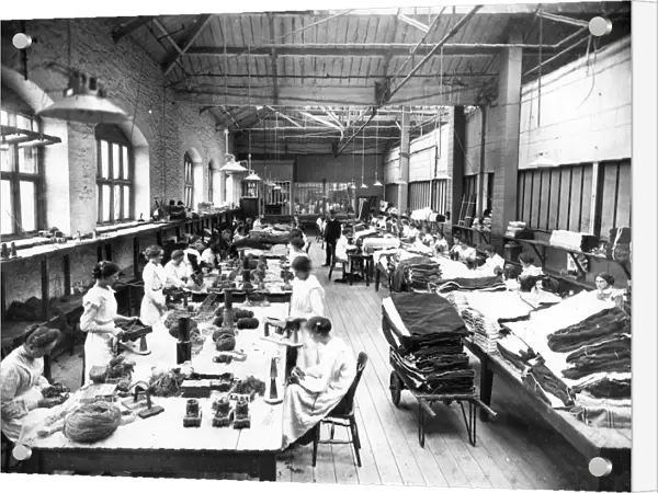 No 9 Shop, Sewing Room, August 1914