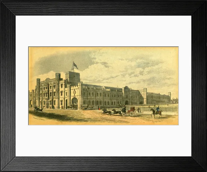Framed Print : Bristol Temple Meads Station Print c. 1840s