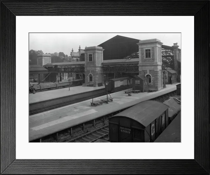 Framed Print : Exeter St Davids Station Print, 1912 Framed Print : Exeter St Davids Station Print, 1912
