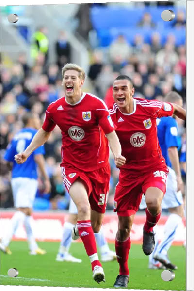 Bristol City's Jon Stead Scores the Second Goal: Cardiff City vs. Bristol City, Npower Championship, 16 / 10 / 2010