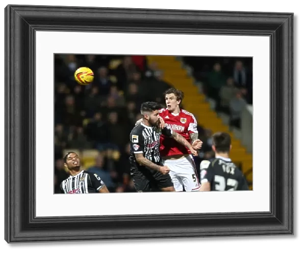 Aden Flint Goes for Glory: Notts County vs. Bristol City, League One Football Action (December 2013)