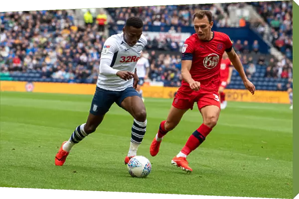 PNE's Darnell Fisher in Action: PNE vs Wigan Athletic, SkyBet Championship (August 10, 2019)