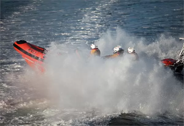 Cullercoats Atlantic 85 inshore lifeboat on exercise