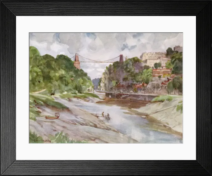 Framed Print : Bristol Avon Gorge Print 1927 Framed Print : Bristol Avon Gorge Print 1927