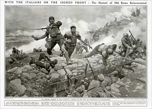Italian soldiers on the Isonzo Front