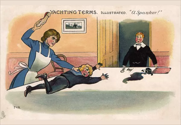 Yachting Terms Illustrated - A Spanker!'