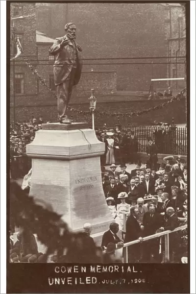 The unveiling of the Joseph Cowen Memorial - Newcastle