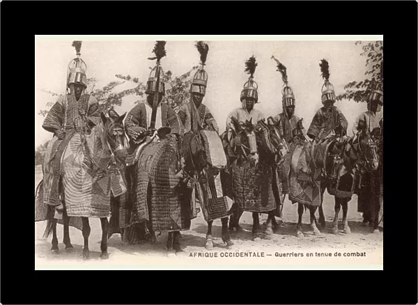 Bornu mounted warrriors (cavalry) in Ceremonial Battle Dress