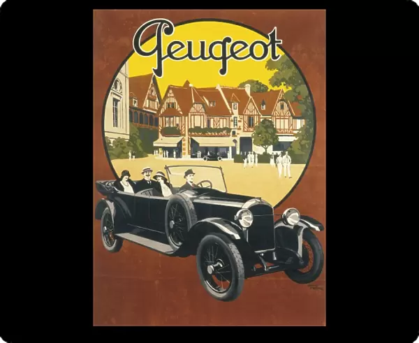 Peugeot advertising poster