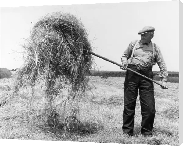 A Farmer with Pitchfork