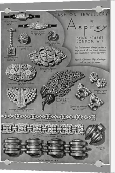 Advert for Asprey jewellery 1938