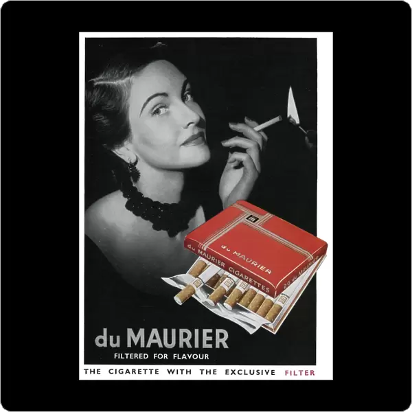 Advert for Du Maurier cigarettes 1951