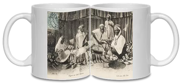 Black Africans at a Moorish Cafe