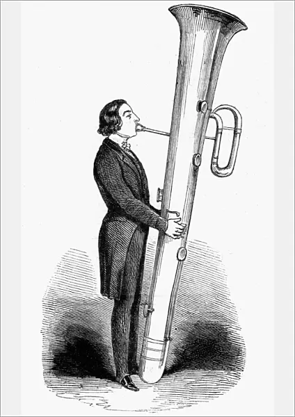 Giant ophicleide played, 1843