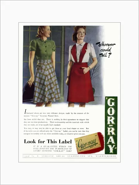 Advert for Gor-ray Koneray 1942