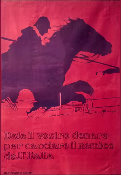 Italian fundraising poster, WW1
