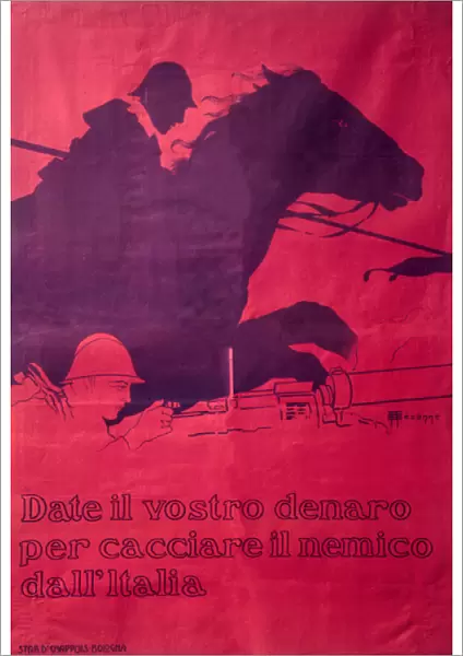Italian fundraising poster, WW1
