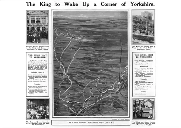King George V - Visit to Yorkshire
