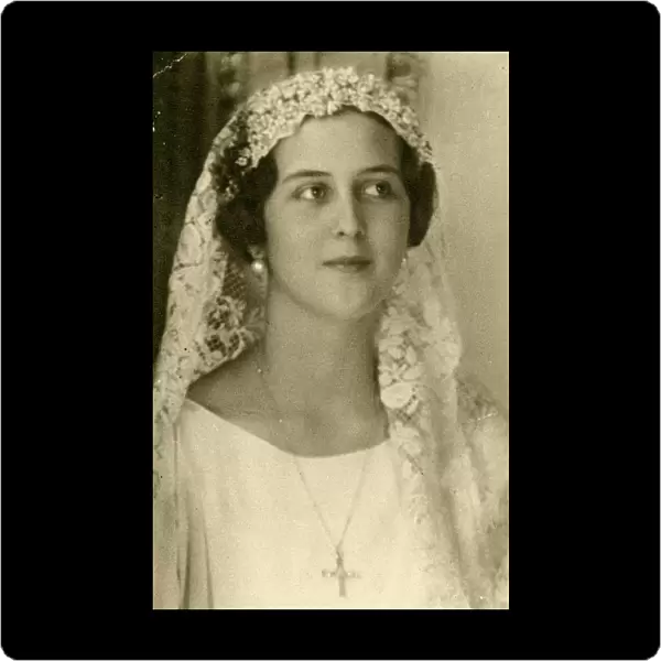 Princess Cecile of Greece on her wedding day