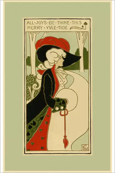 Glamorous Art Nouveau lady