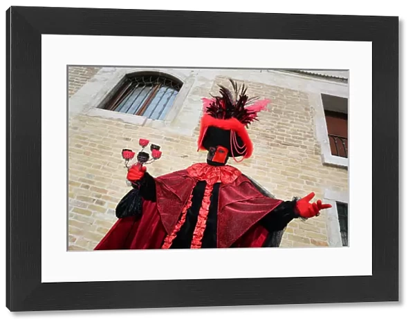 Man wearing Venice Carnival Costume