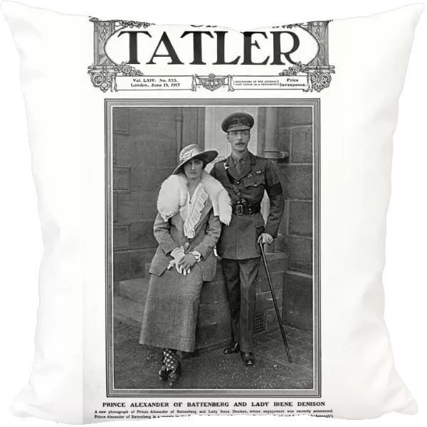 Tatler cover - Denison Battenberg engagement, WW1