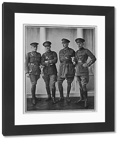 Captain Critchley and his three sons, WW1