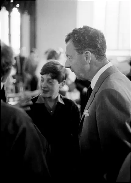Benjamin Britten at rehearsal of St Nicholas 1963