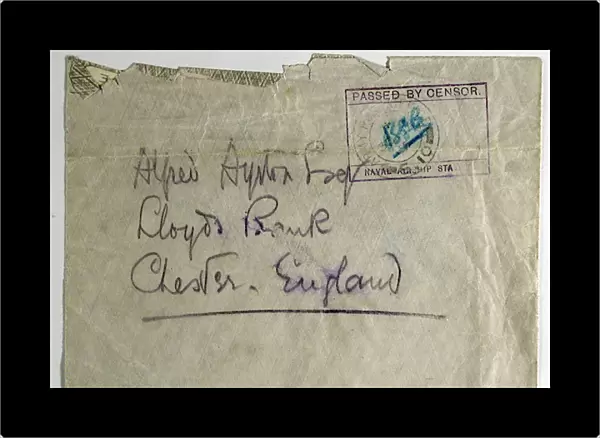 Envelope from Firminy, near Dunkirk, WW1
