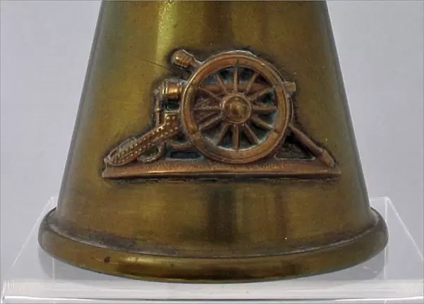 Desk ornament with Royal Field Artillery arm badge, WW1