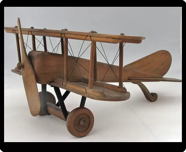 Imperial German biplane, wooden model, WW1