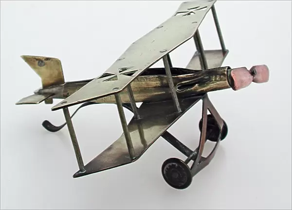Model of German biplane, WW1