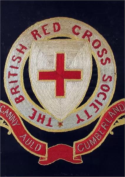Embroidered badge of the British Red Cross