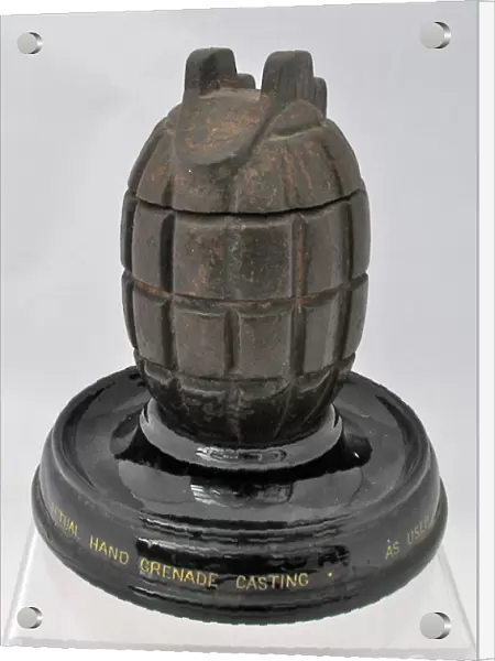 Number 23 Mills hand grenade made as an ink stand