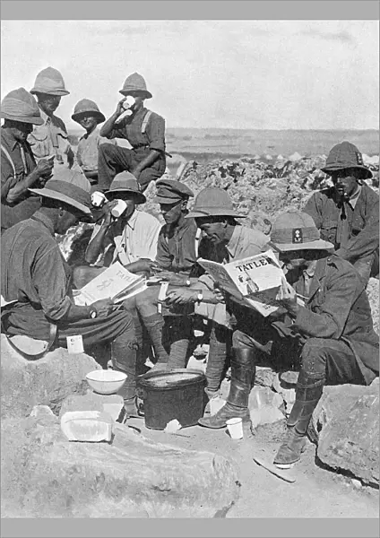 Reading The Tatler in Gallipoli, WW1