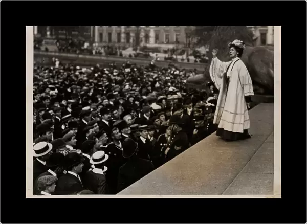 Suffragette Emmeline Pankhurst Trafalgar Square