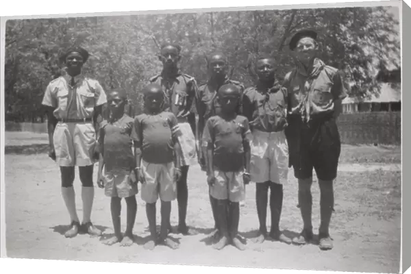Scouts at Georgetown (Janjanbureh), Gambia, West Africa