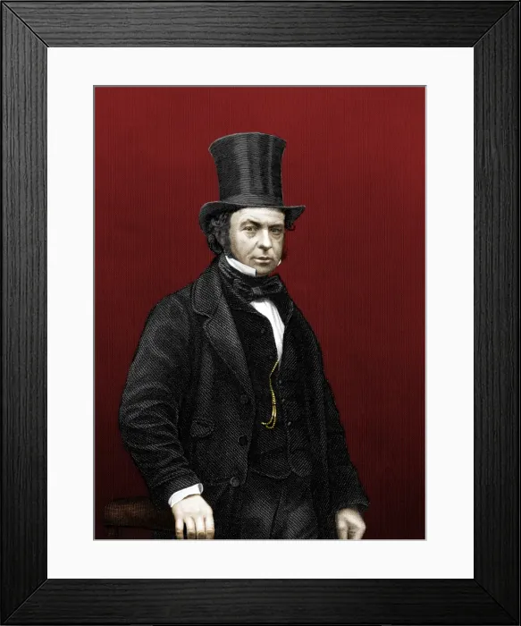 Framed Print : Isambard Kingdom Brunel Print circa 1850