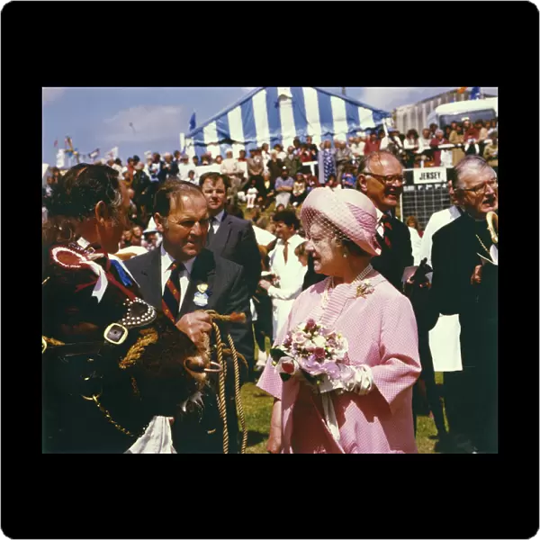 HM Queen Mother at the Royal Cornwall Show, Wadebridge