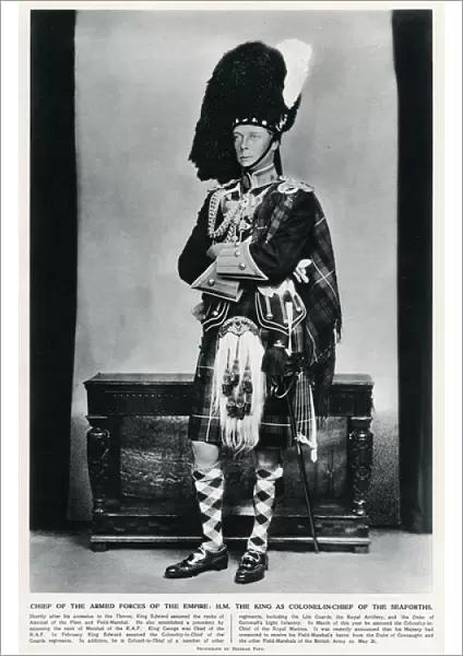 Edward VIII as Colonel-in Chief of the Guards regiments