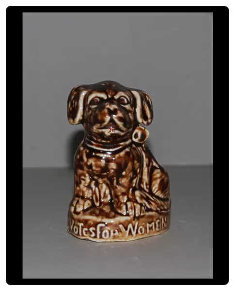Suffragette Votes for Women Puppy Ceramic